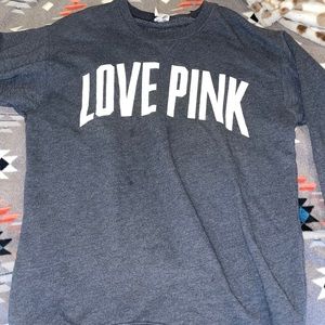 LOVE PINK fleece crewneck